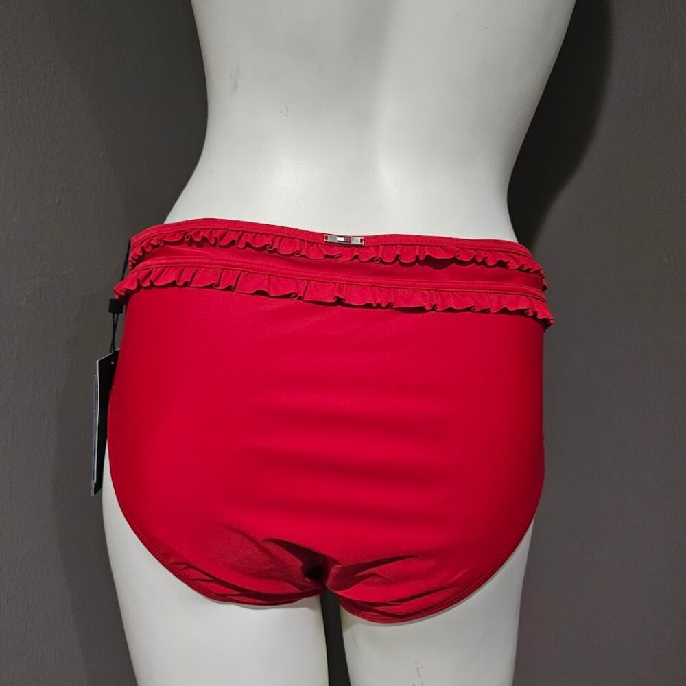 Tommy Hilfiger Ruffled High-Waist Bikini Bottoms - Picture 4 of 9